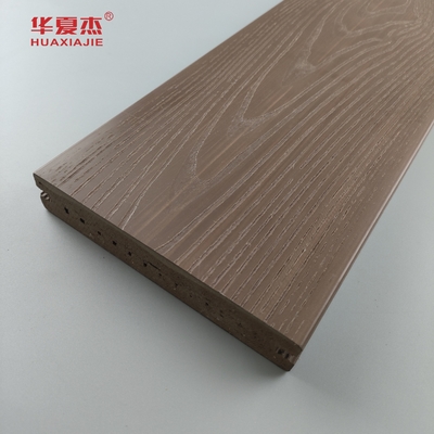 Anti Korosi WPC Komposit Decking tahan air lantai taman luar ruangan