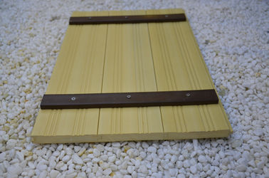 Harga yang bagus Cladding Dinding Komposit WPC Indoor, Komposit Dinding Kayu Meliputi Kuning on line