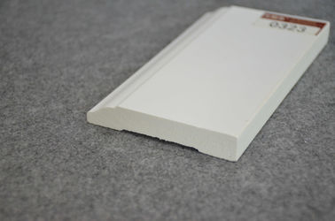 Harga yang bagus Alas Tiang Kolonial PVC Potong Molding Putih Vinyl Skirting Sheet 12ft on line