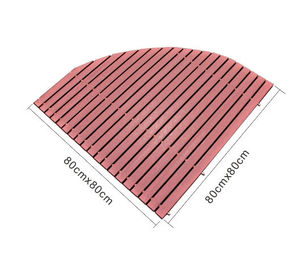 Harga yang bagus Anti-slip Wpc Decking Board Komposit Deck Board Embossing Bashroom Mat Kayu on line