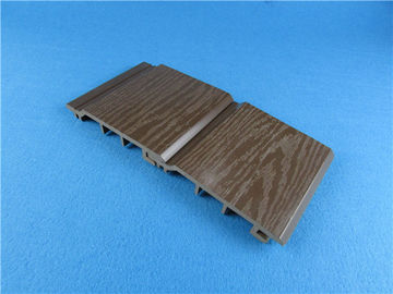 Harga yang bagus Mouldproof Wood Plastic Composite WPC Exterior Wall Cladding Warna Abu-abu on line