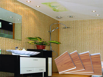Harga yang bagus Waterproof Kayu Stamping Plastik PVC Wall Panel Toliet CE SGS on line