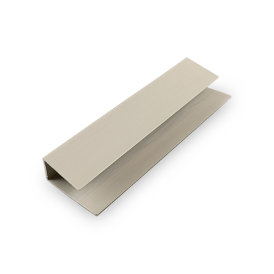 End Cap Moulding Pvc Slatwall Panel Dekoratif Warna Putih Hitam Abu-abu