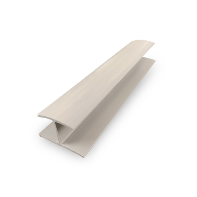 Vinyl Pvc Connetive Moulding Putih Hitam Abu-abu Slatwall Panel Dekoratif