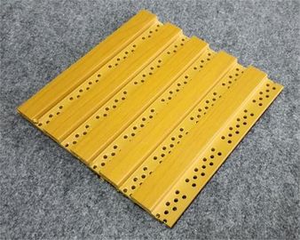Harga yang bagus Suara menyerap WPC Composite Panel Ceiling untuk Room Interior on line