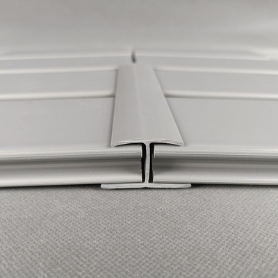 Panel Slatwall Abu-abu Fleksibel Ultralight Portabel Untuk Showroom