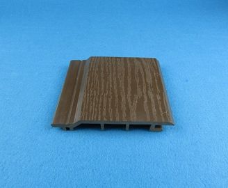 Harga yang bagus Dekorasi Eksterior Mothproof Panel Dinding WPC Warna Coklat Tahan Cuaca on line