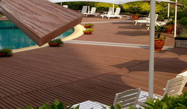 Harga yang bagus Lantai WPC Decking Komposit Dengan 70% PVC Powder dan 30% Bamboo Powder on line