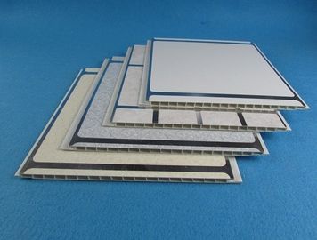 Harga yang bagus 250 Mm * 8mm * 5.9 m DIY dinding plastik cladding, Warna papan langit-langit pvc untuk Kamar Mandi on line