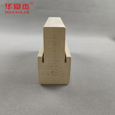 Harga yang bagus 4.22kg/M Berat Kusen Pintu WPC Kayu Plastik Komposit Kusen Pintu WPC on line