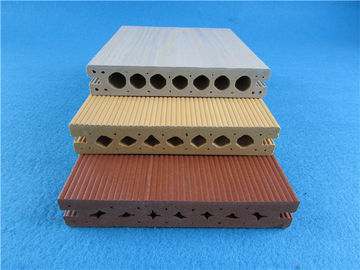 Harga yang bagus Alur Komposit WPC Berongga Ramah Lingkungan Decking WPC Ramah Lingkungan on line