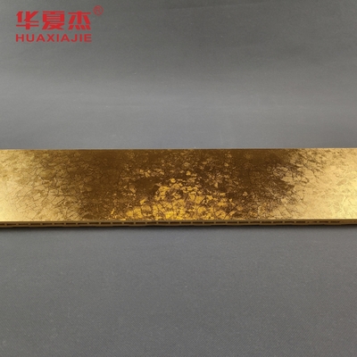 Harga yang bagus Proses Galling Panel dinding WPC permukaan halus 600mm X 9mm Panel dekorasi on line