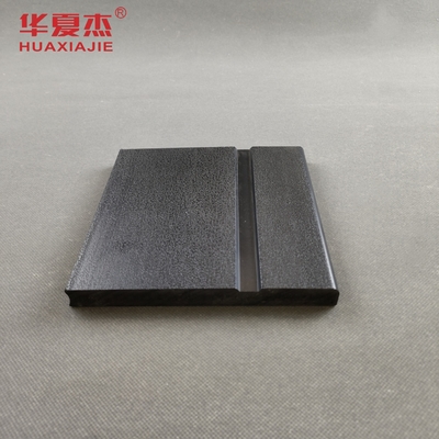 Harga yang bagus Black PVC Skirting Board 150mm PVC Baseboard Dekorasi dalam ruangan on line
