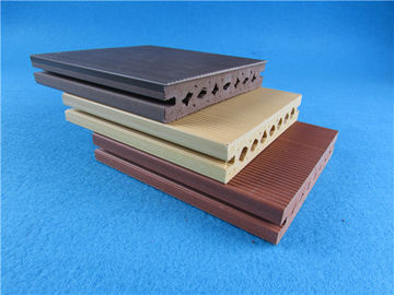 Harga yang bagus Anti UV Tahan Lama Dibungkus Decking / Lantai Kayu Plastik WPC on line