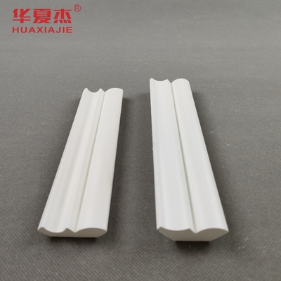 Harga yang bagus White Vinyl 12FT / 25/64 X 1-39/64 Bed Crown PVC Moulding Untuk Dekorasi Bangunan on line