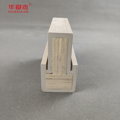 Harga yang bagus Kayu Plastik PVC WPC Pintu Frame awet LVL memperkuat WPC Mull Post on line
