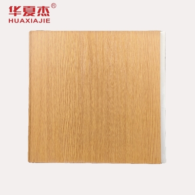 Bahan Dekorasi Interior Panel Dinding PVC Kayu Biji Panel Langit-langit PVC