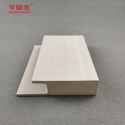 Harga yang bagus Flat Casing WPC Pintu Frame WPC Waterproof Molding Bahan Dekoratif on line
