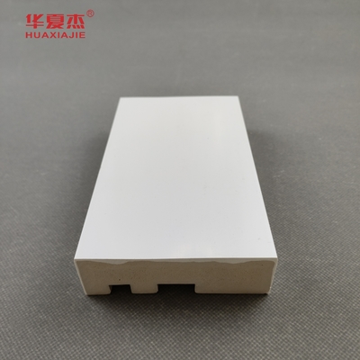 Harga yang bagus White Cape Flat Casing WPC PVC Pintu Kerangka Interior Dan Dekorasi Rumah Luar on line