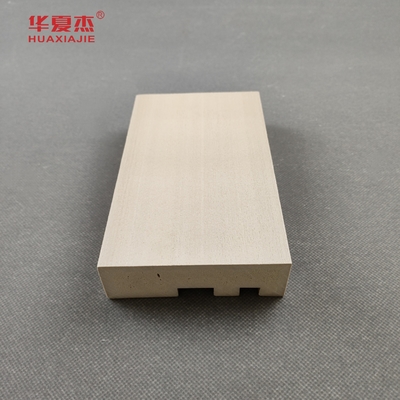 Harga yang bagus Kualitas tinggi Flat Casing WPC Pintu Frame Waterproof Kayu Grain Wpc Molding on line