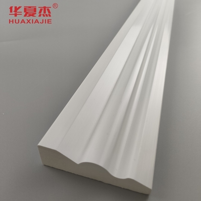 kualitas White pvc skirting board 70x20mm pvc molding mudah dibersihkan base board kolonial casing interior dekorasi pabrik