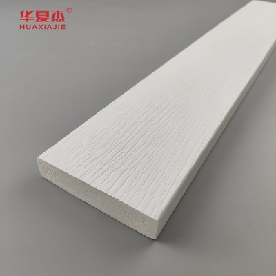 Harga yang bagus Home Papan pemangkasan PVC putih bebas timbal Papan pvc interior butiran kayu atau cetakan eksterior on line