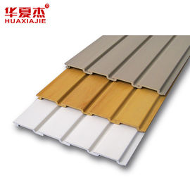 Harga yang bagus CE PVC Garage Slatwall Panel Cladding Dinding Plastik Untuk Interior Dislay on line