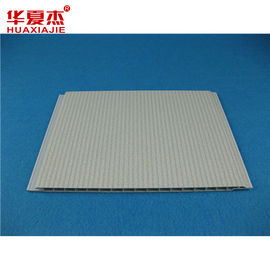Harga yang bagus 250mm x 8mm datar Panel Ceiling Dekorasi Dengan garis perak dan Groove on line