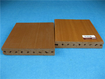 Harga yang bagus UV Plastik Tahan luar Wpc Decking Flooring Dengan Permukaan Brushed Halus on line