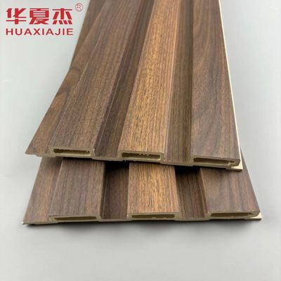 Panel Dinding Bergelombang Wpc Laminasi Butiran Kayu Berkualitas Tinggi Panel Wpc Dinding Interior Dekorasi Perumahan