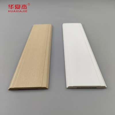 Harga yang bagus Modern Grain Tekstur Kayu Plastik Komposit Pintu Bingkai on line