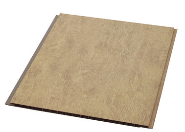 Harga yang bagus Residential Terpadu PVC Ceiling Tiles Untuk Kantor, Kayu Grain Alam Panel on line