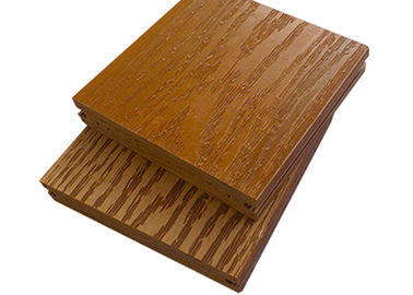 Harga yang bagus Walnut Waterproof WPC Komposit Decking Untuk Lantai Outdoor 140mm × 28mm on line