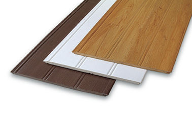 Harga yang bagus Tahan air balkon WPC dinding Cladding / kayu komposit profil on line