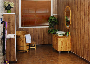 Harga yang bagus Cendana UPVC dinding Cladding / halus Vinyl dinding panel untuk koridor on line
