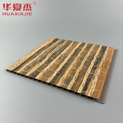 Harga yang bagus Ruang interior langit-langit gantung penutup kayu butir panel dinding pvc on line
