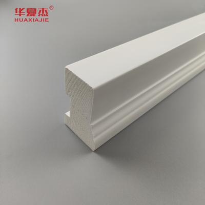 kualitas Harga biaya wpc Brickmold 2'' biji kayu pvc pintu frame molding waterproof home/office dekorasi pabrik