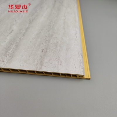 Harga yang bagus Proses Galling Panel dinding Wpc Perawatan dinding luar ruangan dalam warna kayu marmer on line