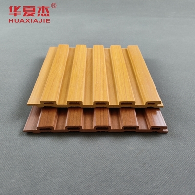 Harga yang bagus Kayu Biji Fluted Wpc Panel Dinding Pencetakan Wpc Panel Untuk Dekorasi Dinding on line