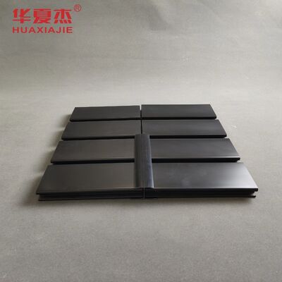 Harga yang bagus Tahan Benturan Sangat Baik PVC Dinding Garasi Tahan Lama PVC Slatwall Hitam on line