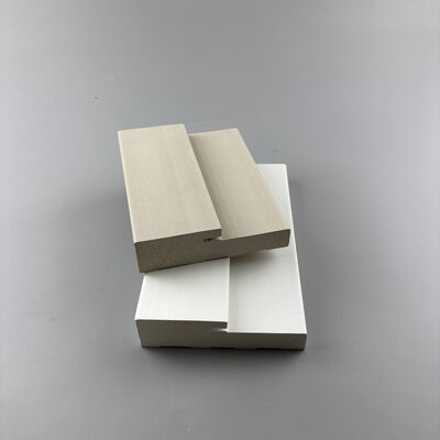 Harga yang bagus 115mm PVC Door Jamb - Waterproof WPC Door Frame dengan permukaan putih on line