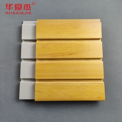 Harga yang bagus Panel Slatwall Kepadatan Tinggi Dilaminasi Untuk Dekorasi Toko on line