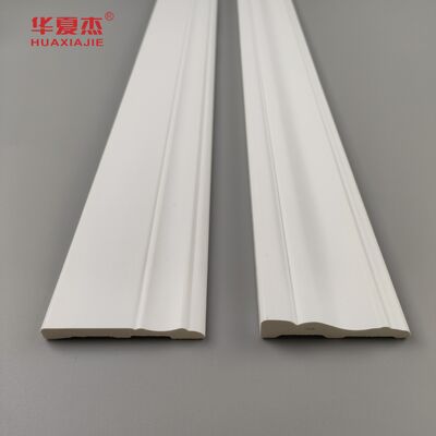 Harga yang bagus Putih pvc baseboard pvc skirting Trim Mold Dekorasi Untuk Dekorasi Rumah on line