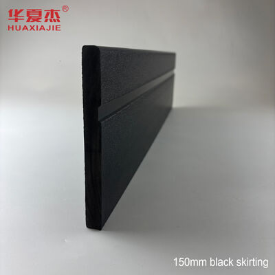 Harga yang bagus Produk Baru Pvc Base Borad Warna Hitam Pvc Skirting Mudah Dipasang Tahan Lembab untuk Hiasan Dinding on line
