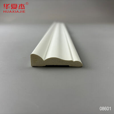 Harga yang bagus Pvc putih Pvc Skirting Board Pvc Moulding Base Board Colonial Casing Dekorasi dalam ruangan on line