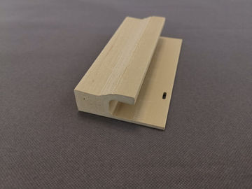Harga yang bagus Waterproof Wood Grain WPC Kusen Pintu / Door Jamb Pvc Extrusion Profile on line