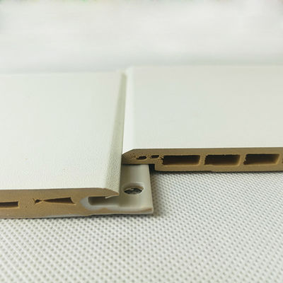 Harga yang bagus Panel Dinding Wpc Interior Warna Laminasi Putih Lebar 600mm X Tebal 9mm on line