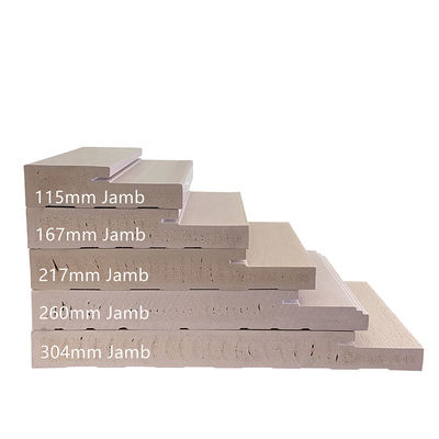 Harga yang bagus Kusen Pintu Wpc Tahan Air 4 9/16 Dan 6 9/16 Kayu Bertekstur Butir Jenis Solid on line