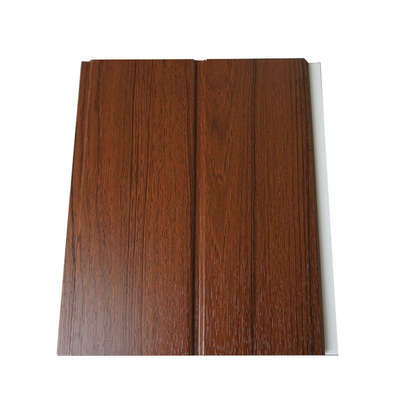Harga yang bagus 250mm Lebar Panel Dinding Pvc Kayu Laminasi Warna Tahan Api Tahan Air on line