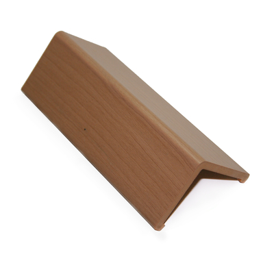 Harga yang bagus Strip Sudut PVC Anti Tabrakan Sudut Kanan Warna Kayu 50 X 50mm on line